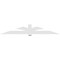 Ekena Millwork Redmond Architectural Grade PVC Gable Bracket, 108"W x 18"H x 4"D x 6"F, 4/12 Pitch GBP108X18X0406RED00 - alternate 4